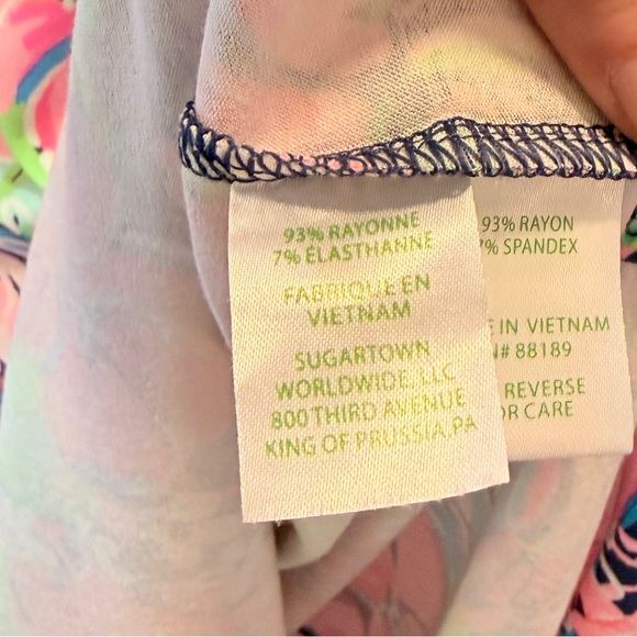 Lilly Pulitzer Pink & Green Knit Maxi Dress - Picture 5 of 6